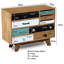 Petekar Solid Wood 80cm W 9 - Drawer Chest of Drawers