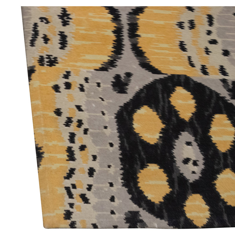 Flatweave Wool Ikat Area Rug in Multi