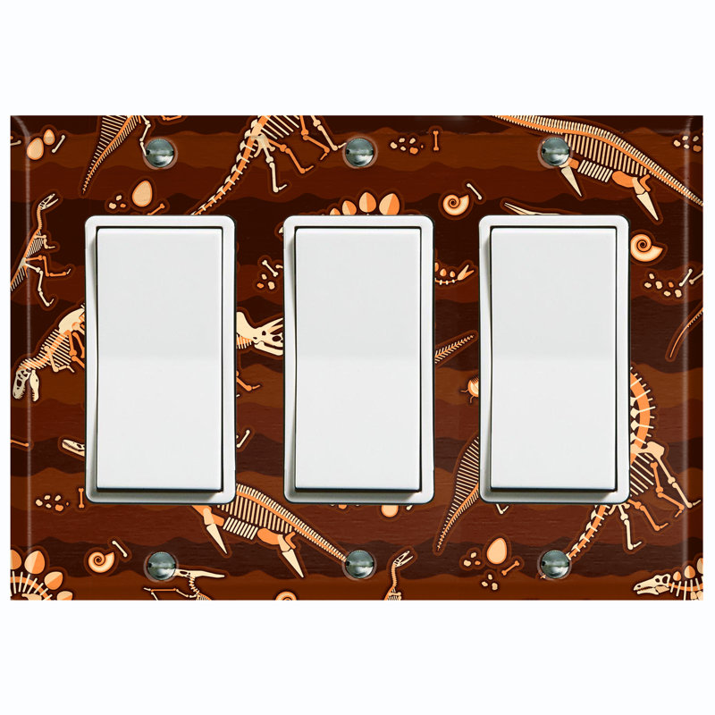 Animals 3 - Gang Toggle Light Switch Standard Wall Plate