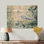 Calm Dove In The Forest I - Décoration murale moderne en bois sur bois de pin naturel