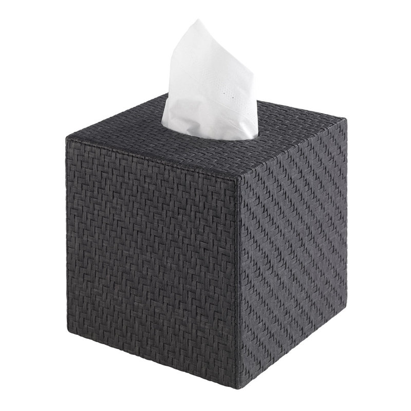 Tissue Box Cover, Black