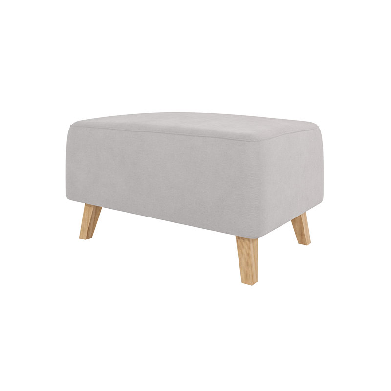  Scandinavian Footstool, Silver