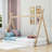 Estefania Twin Size Wood Bed with Triangle Structure-1222170385