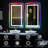 Gaulrapp Anti-Fog RGB Backlit & LED Frontlit Bathroom / Vanity Mirror with Tempered Glass & ETL-281693057