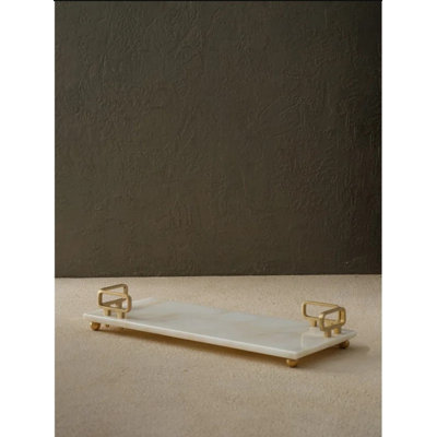 L-shaped Square Tray with Handles