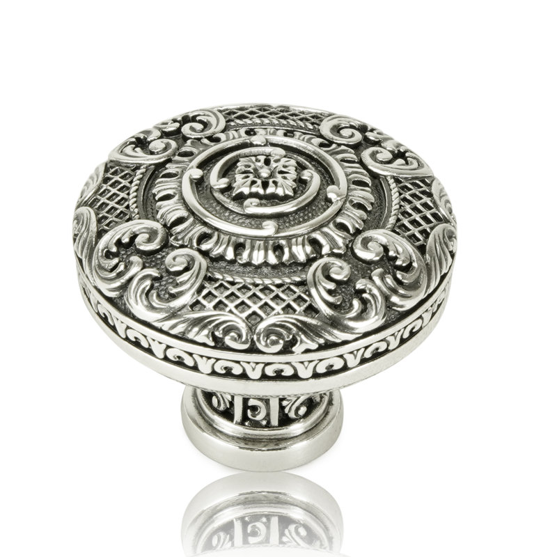 MONTEREY KNOB BURNISH SILVER FINISH