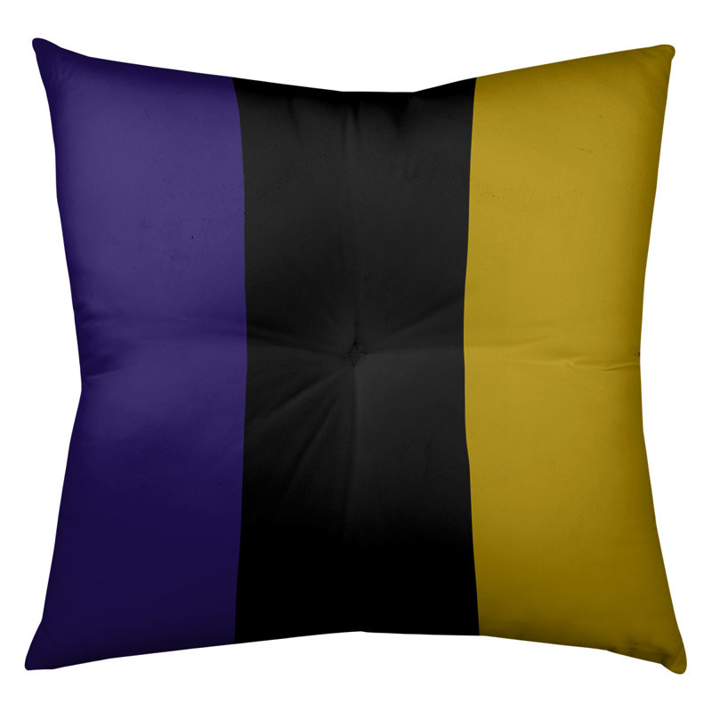 Coussin de sol touffeté baltimore retour, 26 po x 26 po, Noir