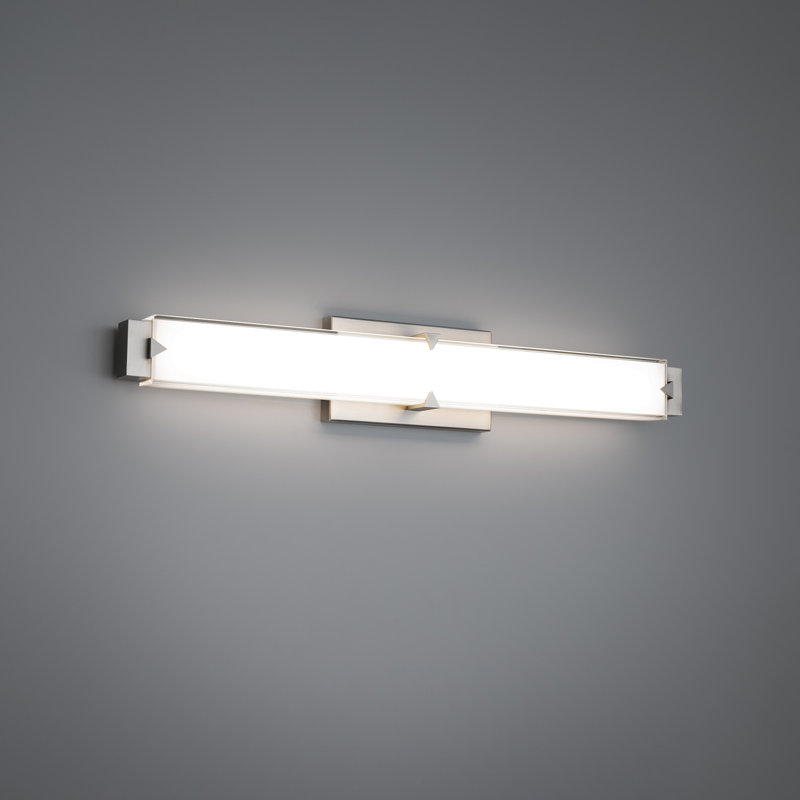 Carlisle 27" Dimmable LED Bath Vanity & Wall Light With Glass Shade And Built In Color Temperature Switch (2700K/3000K/3500K/4000K)