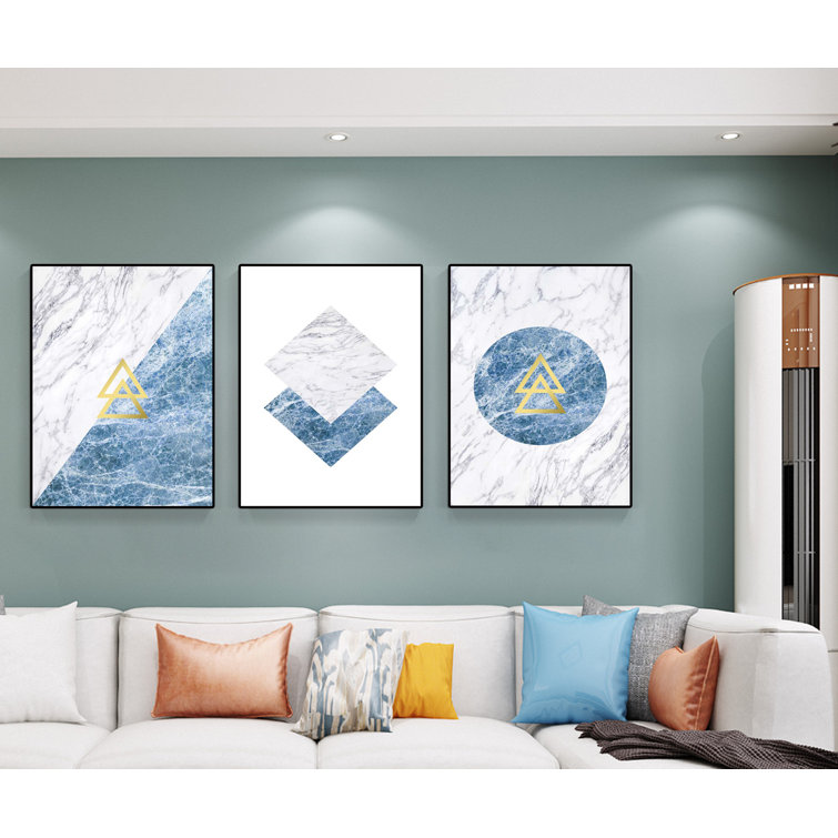 Canvas Wall Art 3 Pieces Modern Painting Prints Abstract Gallery Artwork  30x40 cm