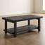 Ensemble table basse et table d'appoint Rundell noir 3 pièces