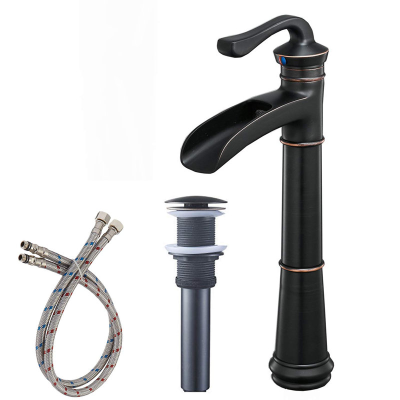 Single-handle Bathroom Faucet with Drain Assembly, Oil Rubbed Bronze