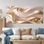 Subtile sophistication en rose exquis et doré - art abstrait à l'encre liquide-87324776-135288046