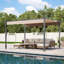 Pergola en aluminium avec auvent