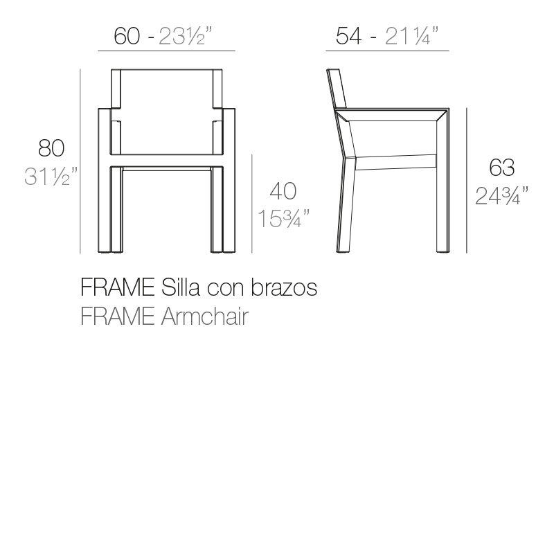 Frame Patio Dining Chair, Steel