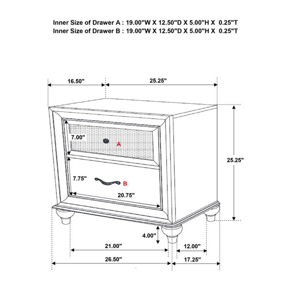 Dimensions du produit