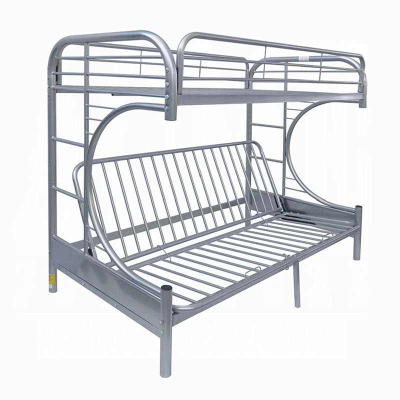 Lit superposé simple au dessus d'un futon Easingwold, Argent