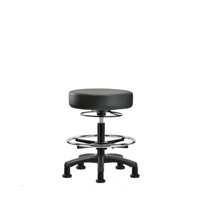 Adjustable Height Ergonomic Lab Stool Footring