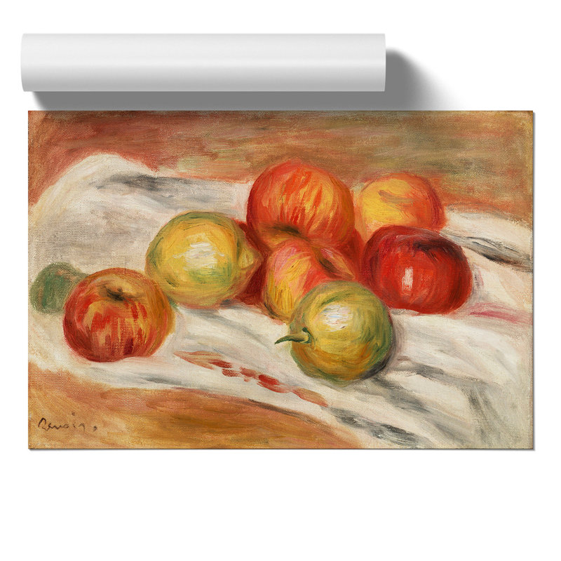 Still Life With Fruits Vol.3 by Pierre-Auguste Renoir - No Frame Painting, 21cm H x 30cm W x 0.1cm D