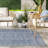 Royalston Power Loom Tribal Blue Indoor/Outdoor Patio Rug-810975857