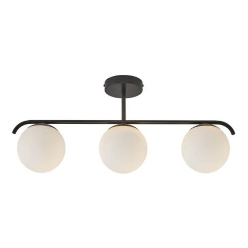 3 - Light Kitchen Island Pendant, White, Black