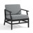 Clinkscales Solid Wood Teak Outdoor Lounge Chair With Cushion And Arms-114983512-114983515