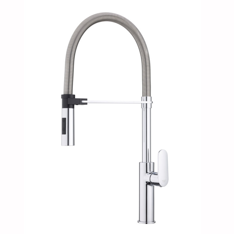 WS Bath Collections Candy Kitchen Faucet, Polished Chrome