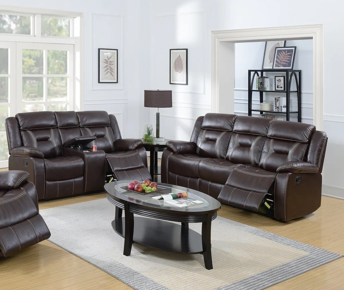 Latitude Run® 2 Piece Faux Leather Reclining Living Room Set | Wayfair