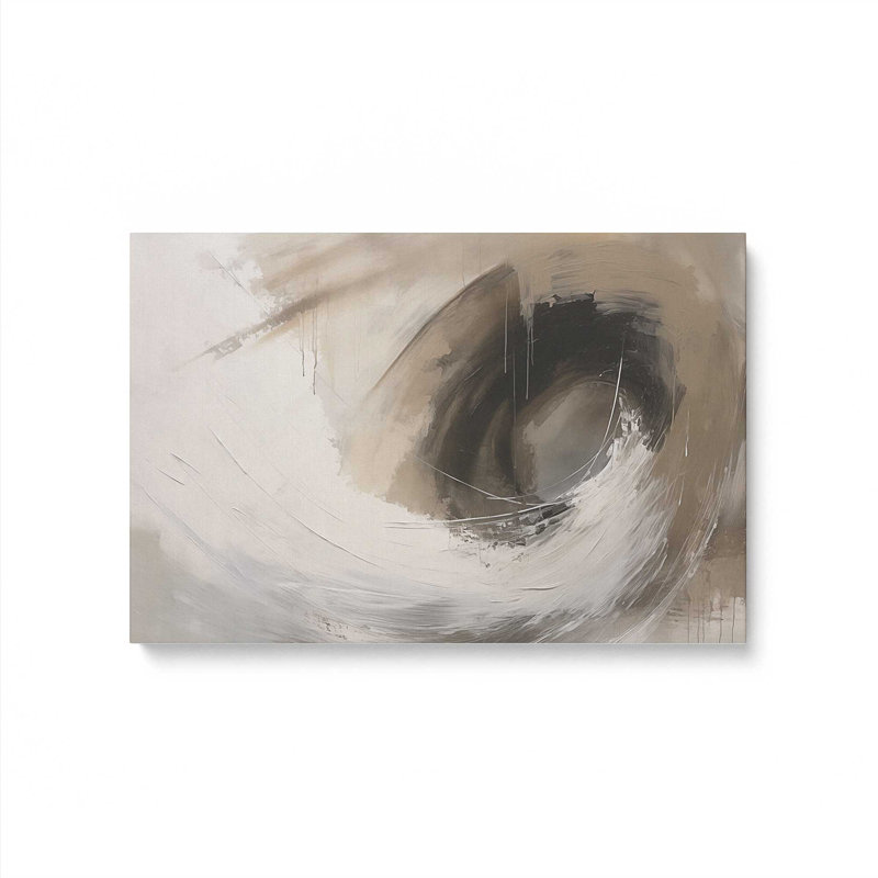 Impression sur toile Taupe tornade, H 32 po x l 48 po x P 1,25 po, Toile tendue