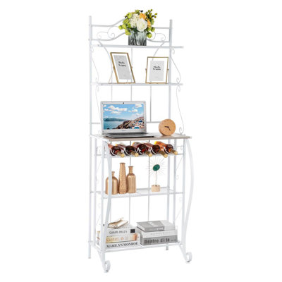 Ahinara 25 in. W Standard with Microwave Compatibility with Wine Bottle Storage