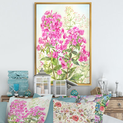«Blossoming Pink Spring Flower», peinture sur toile
