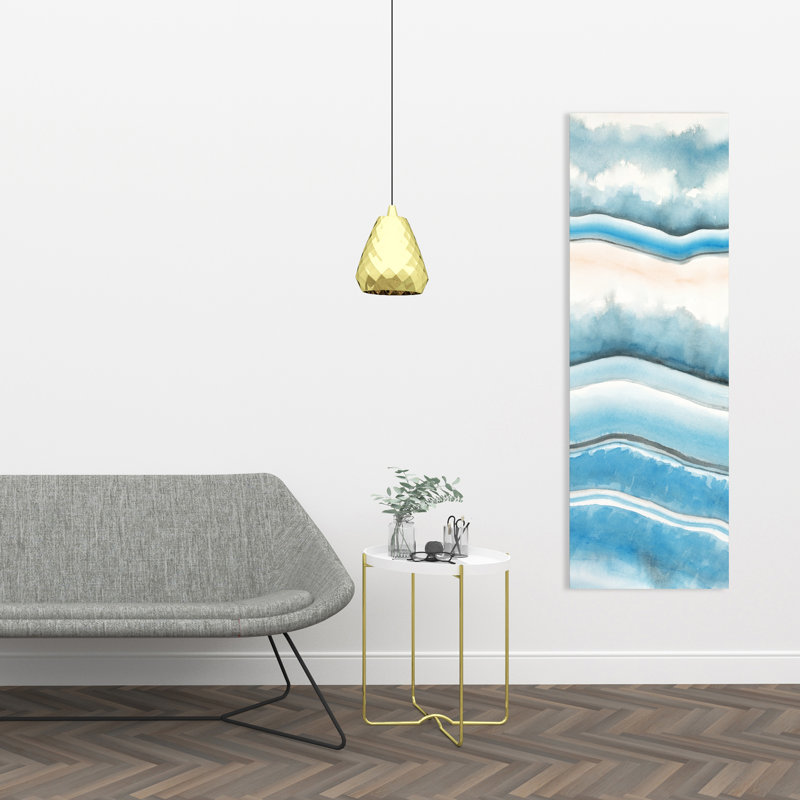 Textured Geode - Illustrative Abstract Canvas for Home Decor