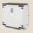 Modern Farmhouse Sideboard, Buffet Cabinet With Barn Style Door And Adjustable Shelf, Dining Room Cabinet