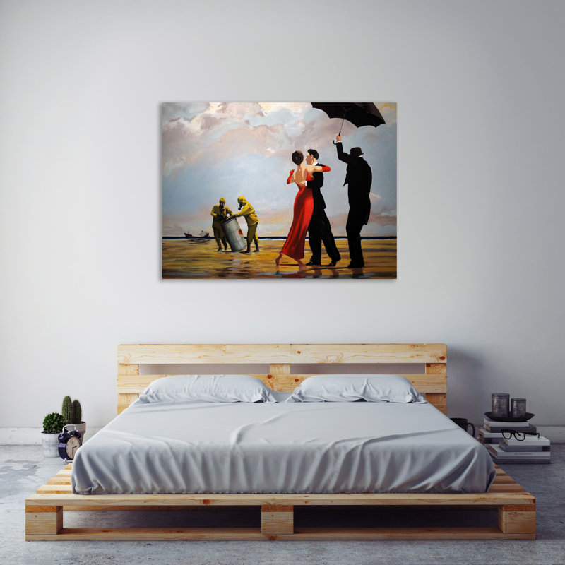 « toxique beach », reproduction d’impression sur toile tendue, H 36 po x l 48 po x P 1,5 po