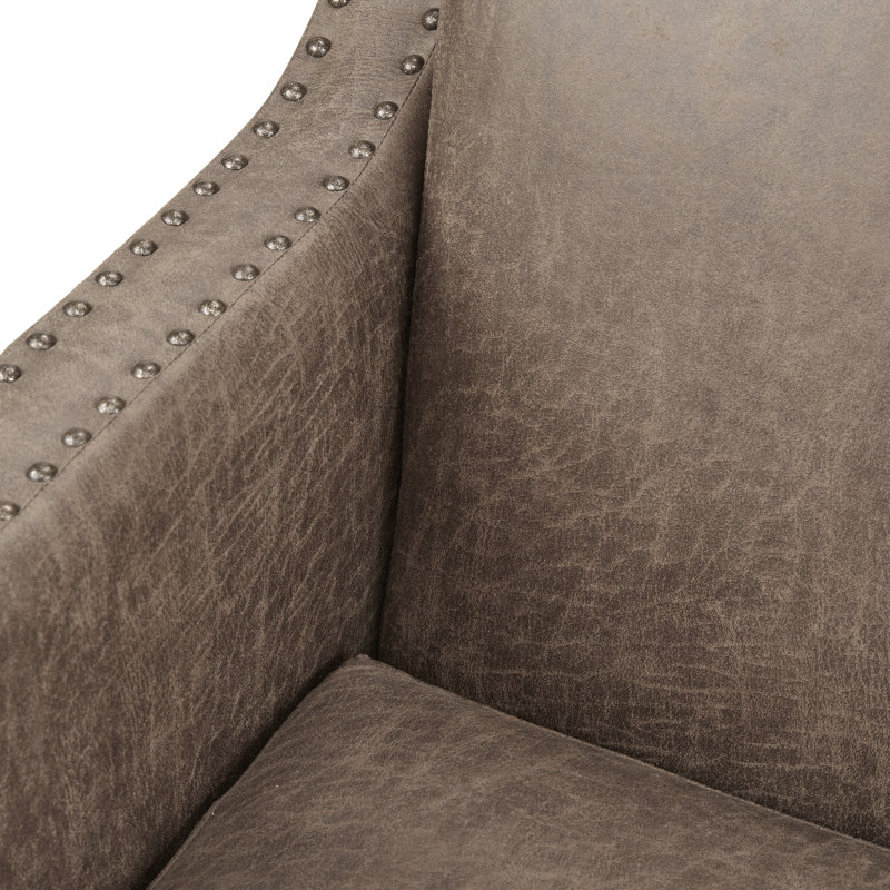 Marsona Faux Leather Accent Chair