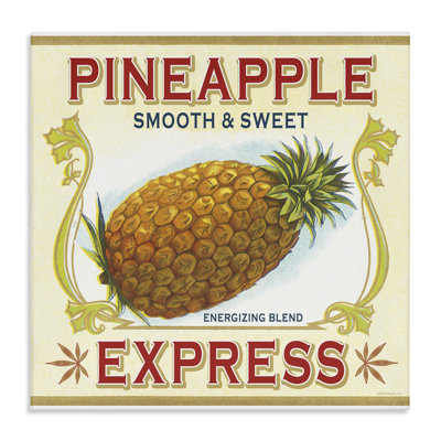 Smooth & Sweet Pineapple Canvas Wall Art by Classic Cannabis/Life Is High