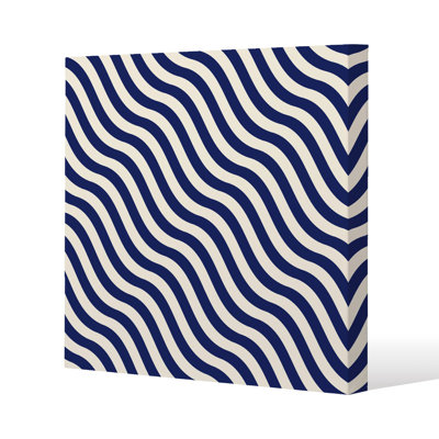 Wavey Lines Slim Style Canvas Print