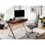 Alrick Stainless Steel Writing Desk-1978760138