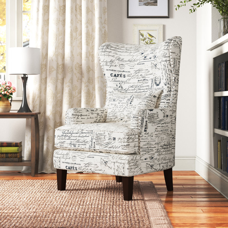 Fauteuil d'appoint Kegan avec clous chromés