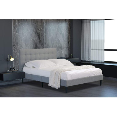 Cuccia Upholstered Linen Bed