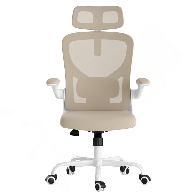 Ergonomic Office Chair With Adjustable Headrest And Lumbar Support, Ideal For Comfortable Home And Study Use