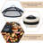Charcoal Wood Burning Outdoor Magnesium oxide Fire Pit Table With Lid