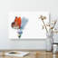 Orange Butterfly On A Thistle - Wrapped Canvas-56632555