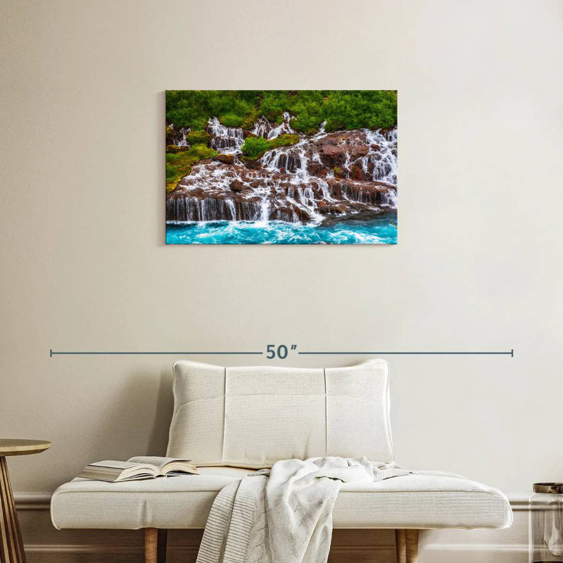 Cascades d'Alvord Hraunfossar, H 20 po x l 30 po