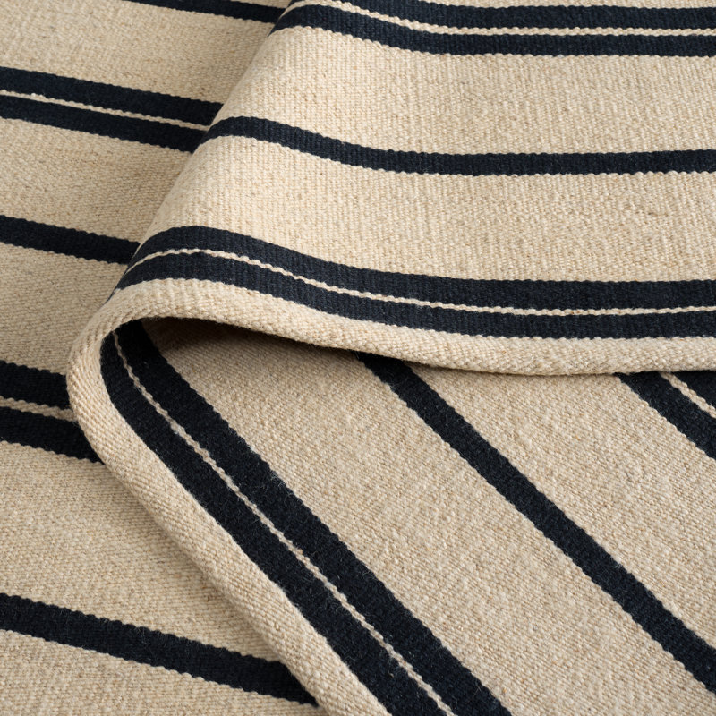 Ralph Lauren Sagaponeck Stripe Wool Striped Rug, Rectangle 8' x 10'