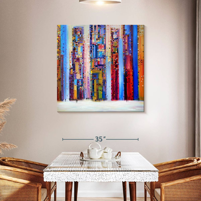 Light Skyline, 39" H x 39" W