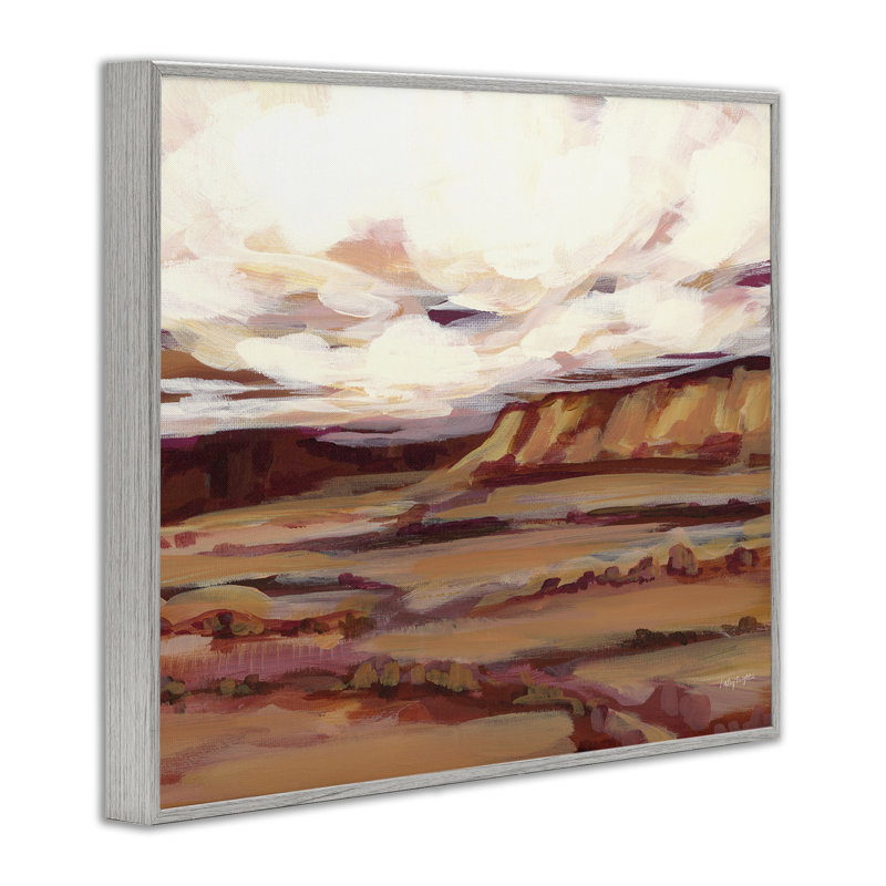 Mauve Mesa, art de la giclée encadrée par Haley Knighten, Estampe numérique Farmhouse, H 11 po x l 14 po