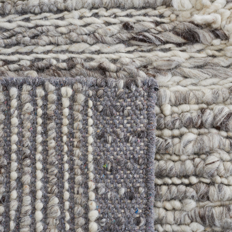 Tapis géométrique en laine / coton tissé à la main Benyam, Tapis de couloir 2 pi 3 po x 8 pi