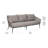 Archipelago 78'' Powder Coated Aluminum Outdoor Patio Sofa with Sunbrella® Cushions