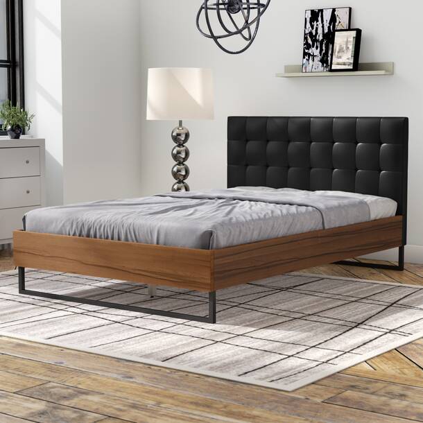 Wade Logan® Engler Upholstered Platform Bed & Reviews | Wayfair