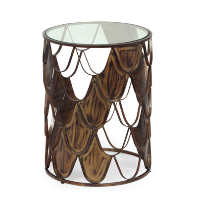 Lorena Glass Top End Table